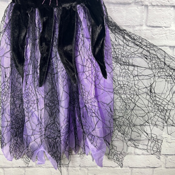 NEW Magical Witch Costume with Hat Headband Girls 7-8 Years - Picture 5 of 11